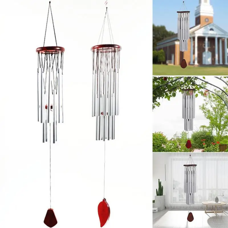 

2021 New Hot Oversized Solid Wood Bronze Wind Chimes Church Courtyard Home Decoration Metal Multi-Tube Anti-Rust Wind Chimes