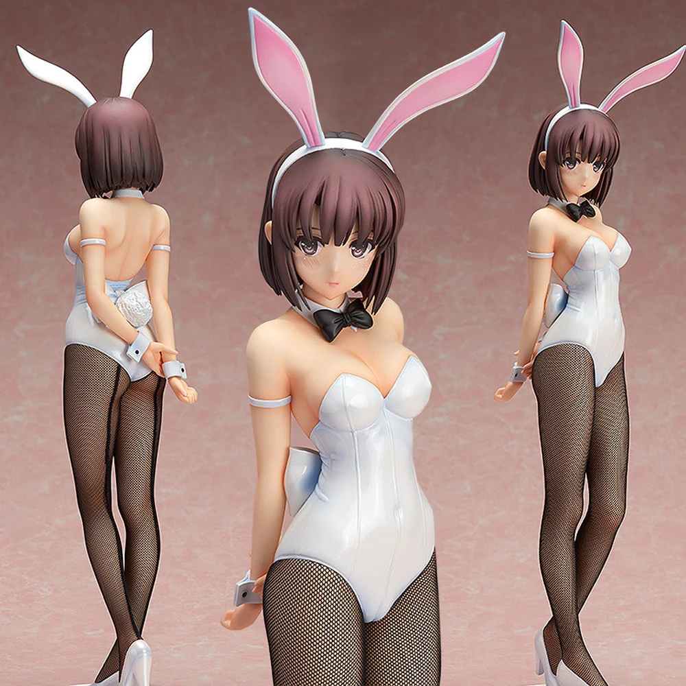 

Anime Girl Figure Saenai Heroine no Sodatekata Kato Megumi Bunny Ver. Action Figure PVC Collection Model Toy