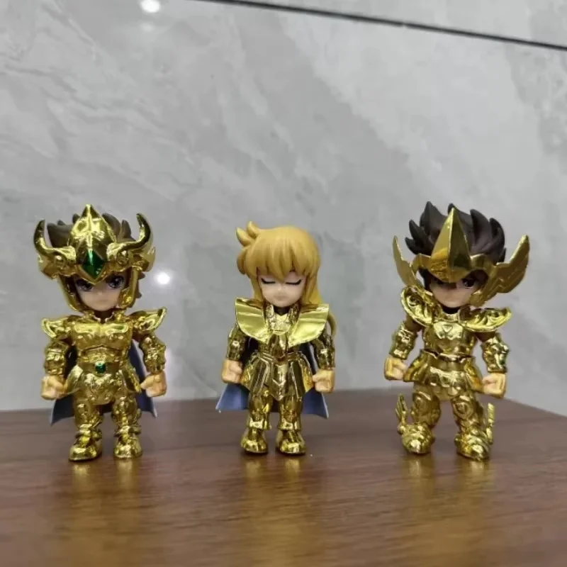 Фото Новое поступление, версия игрушки Saint Seiya, мультяшная фигурка, Лев, Стрелец, Дева, суставы, подвижная модель, украшение, рождественские подарки №3