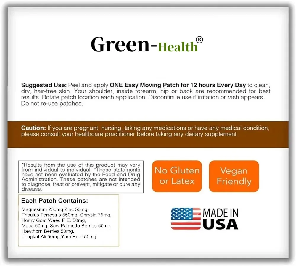 Трансмические патчи-усилители для мужчин — тестовый усилитель выносливости и