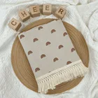 Хлопковые одеяла для малышей, муслиновое Пеленальное Одеяло, кровати, аксессуары для новорожденных, постельное белье, Радужный чехол для кровати для мамы и детей