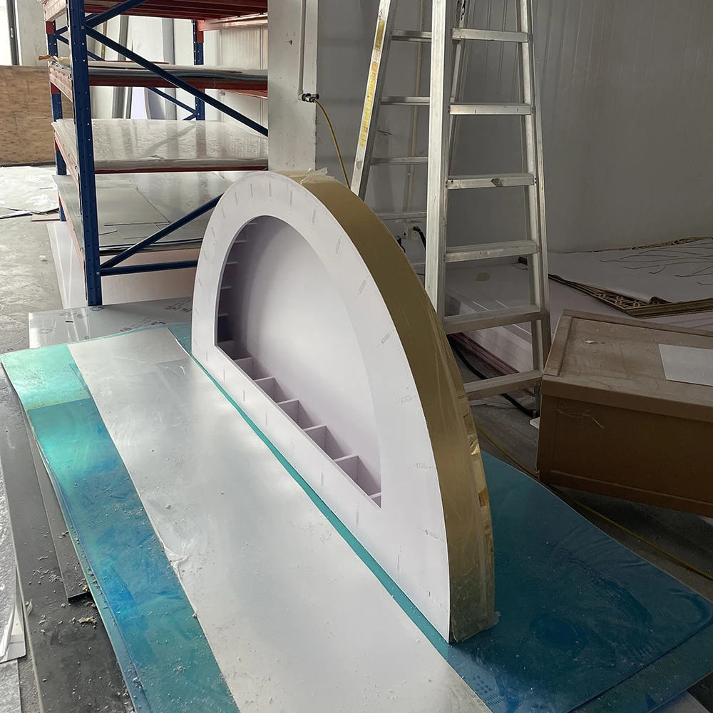 Элегантные классические белые полукруглые акриловые принадлежности для