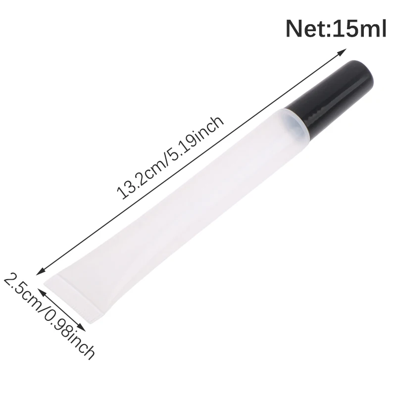 15ml 13.2cm Empty Lip Gloss Tubes Lipstick Tube Lip Balm Soft Tube Makeup Squeeze Clear Lip Gloss Container Bottle Lip Glaze images - 6