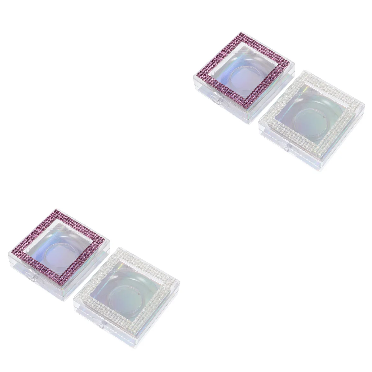 

Eyelash Box Case Storage Container False Lash Holdereye Organizer Lashes Emptypackaging Fake Crystalwindow Mini Extension Tray