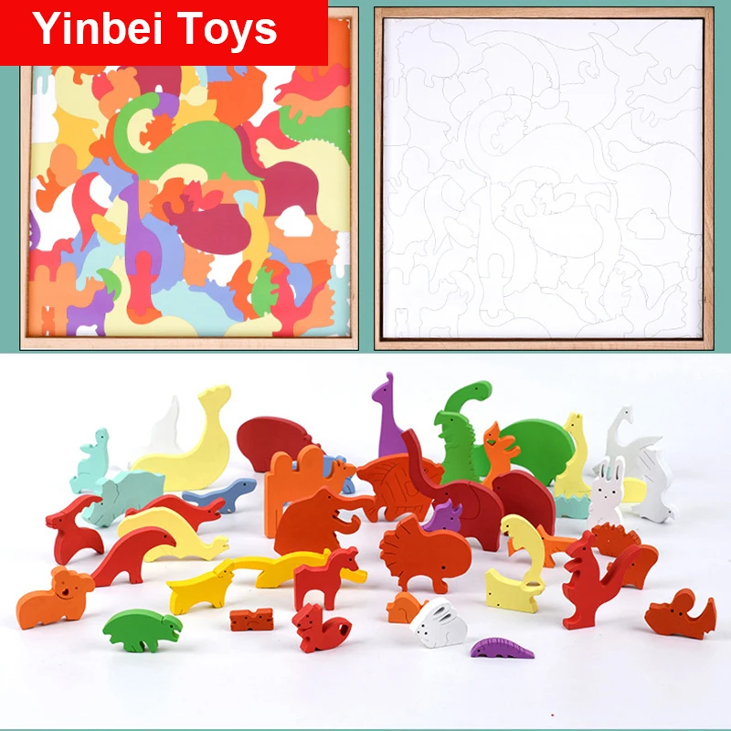

Wooden Puzzle for Boys Gilrs Gift 3D Diy Kids Toys Educational Montesori Toys Toys for Kids 2 To 4 Years Old Children Toys