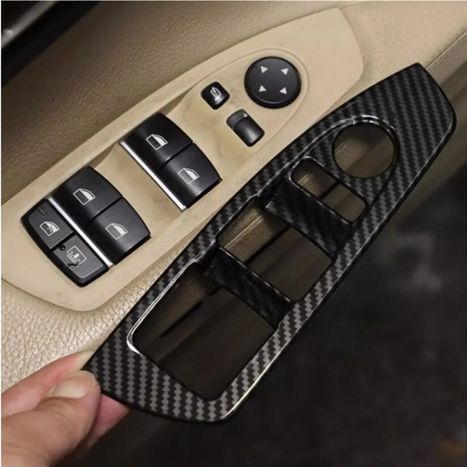 Автомобильная Кнопка отделки наклейка для BMW 7 серии F01 F02 F03 F04 2009-14 автомобильное