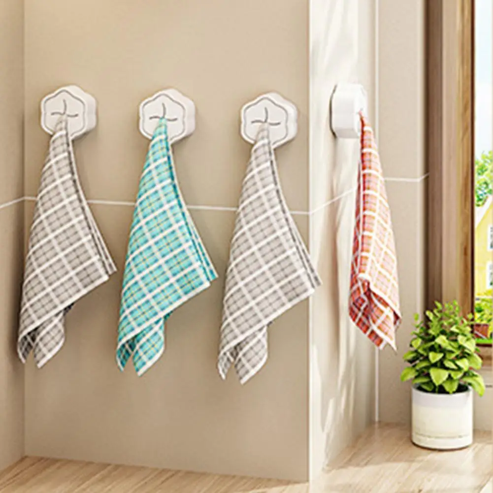 

3Pcs Convenient Towel Holder Anti-deformation Towel Holder Sucker Save Space Easy Access Kids Towel Holder Multifunctional