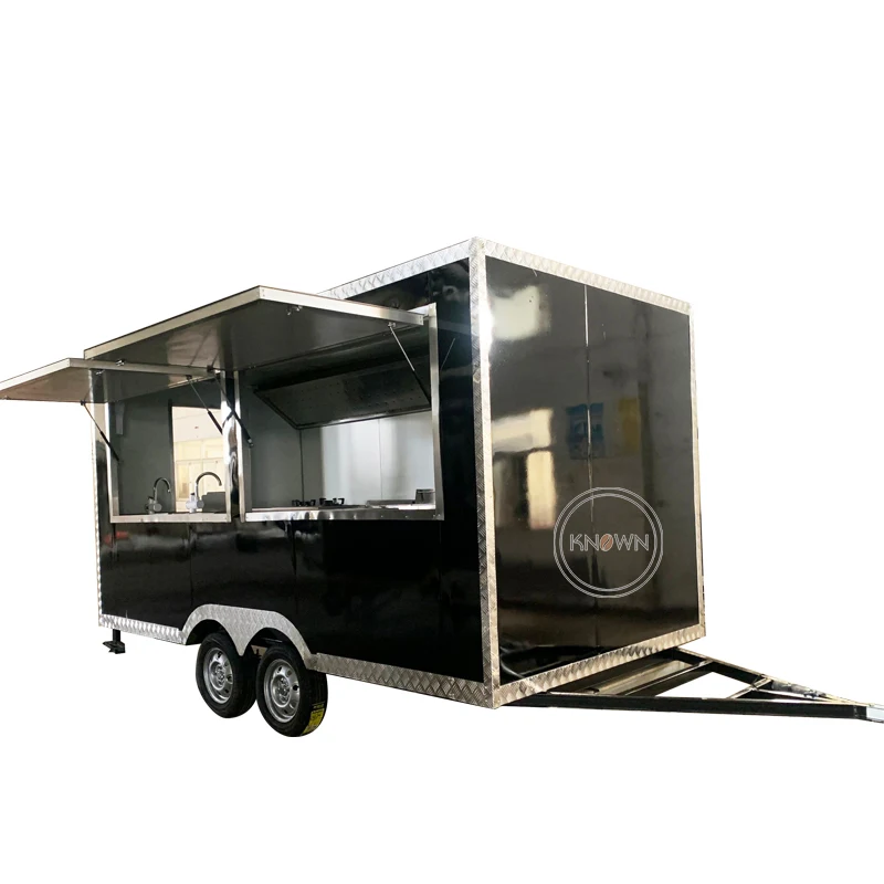 

2023 Street Kitchen Food Cart Trailer Mobile Hot Dog Concession Truck Van CE Approved Snack Catering Kiosk