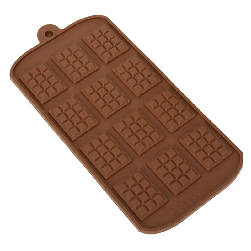 

Chocolate Mold Silicone Candy Mould 12 Cavity Bakery Tool DIY Dessert Accessories Flexible Chocolate Bar Molds Silicone