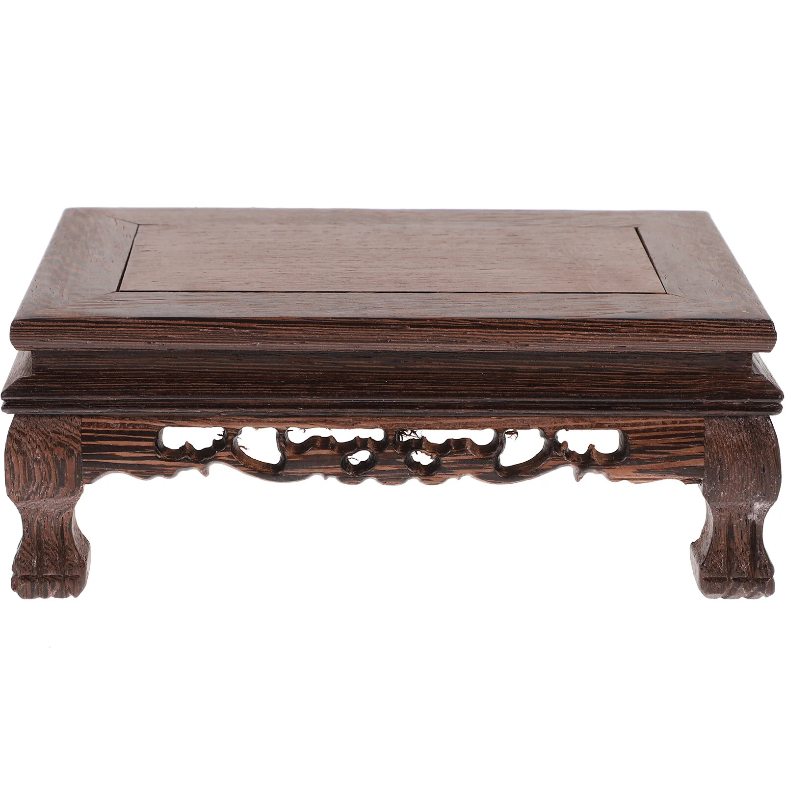 

Ornaments Simple Wood Base Flowerpot Stand Platform Wooden Shelf Brackets Drip Tray Pedestal Bonsai Planter