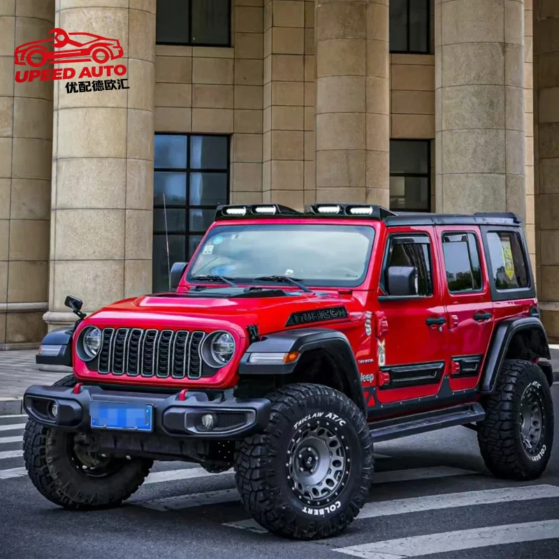 Фото Подходящие внедорожные аксессуары 4x4: балка на крышу и прожекторы для Jeep Wrangler JL 2018-2025 (4 шт.) №2