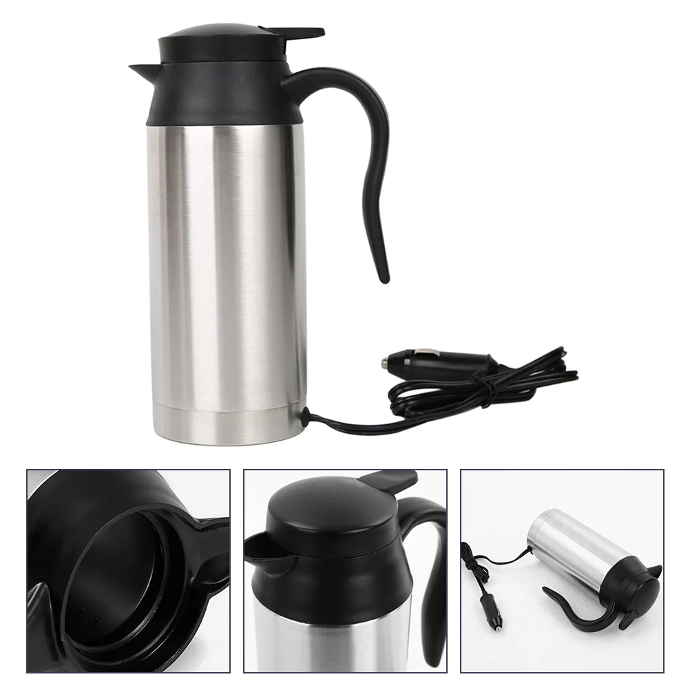 

Kettle Car Water Electric Heater Travel Heatingbottle Truck Cup Stainless Steel Boiler Kettles Thermo Jug