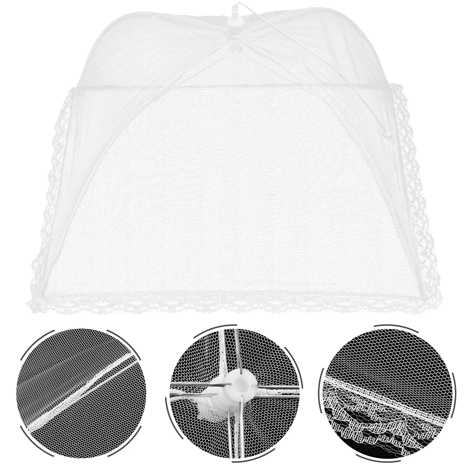 

Cover Tent Mesh Covers Picnic Umbrella Dome Netcake Plate Screen Outdoor Serving Tents Canopy Table Dinner Nets Pastry Lid Metal