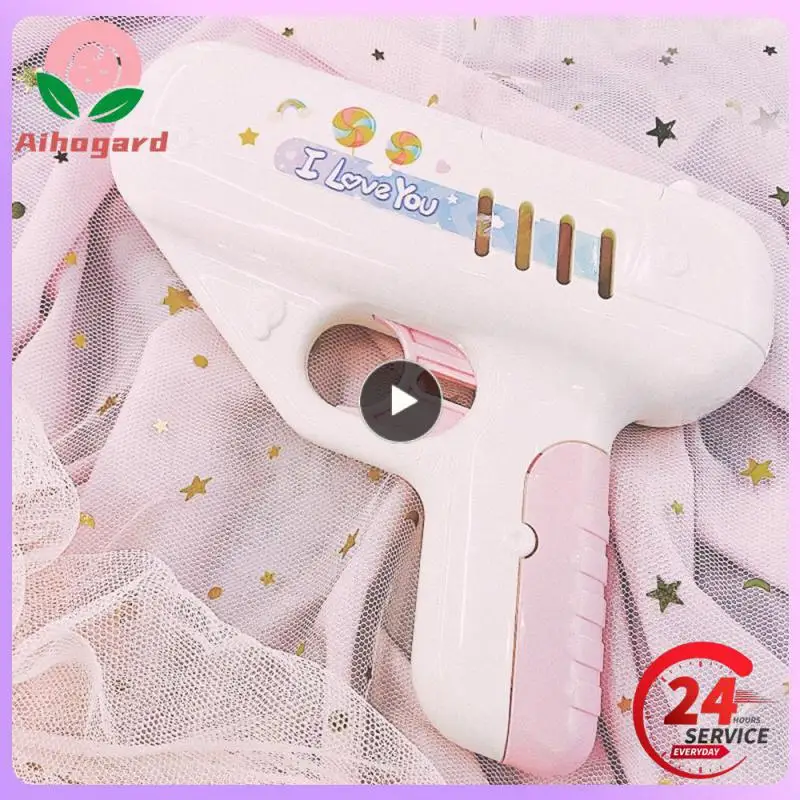 

Plastic Material Gifts For Children Color Box Packaging Fun Lights Toy Gun Environmental Protection Material Candy Gun