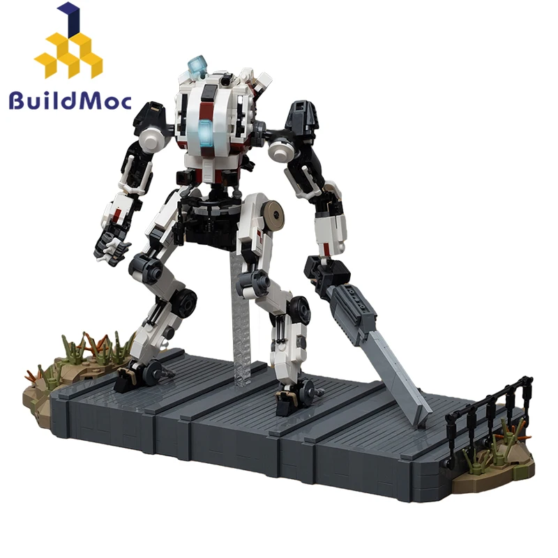 

BuildMoc High-Tech Ronin-Class Titanfalls Titan Building Blocks Kit Sword Robot Mecha Bricks Idea Toy For Children Birhtday Gift