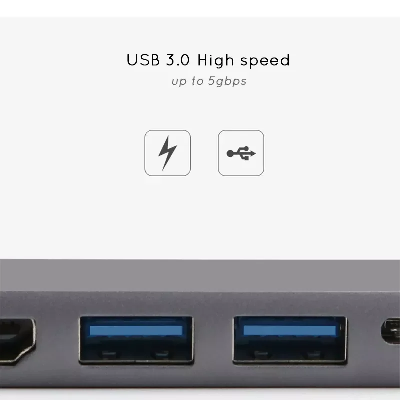 USB-концентратор с портами USB Type-C и RJ45 совместимый HDMI |