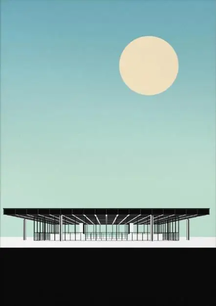 

Абстрактный постер Ле Корбюзье на холсте