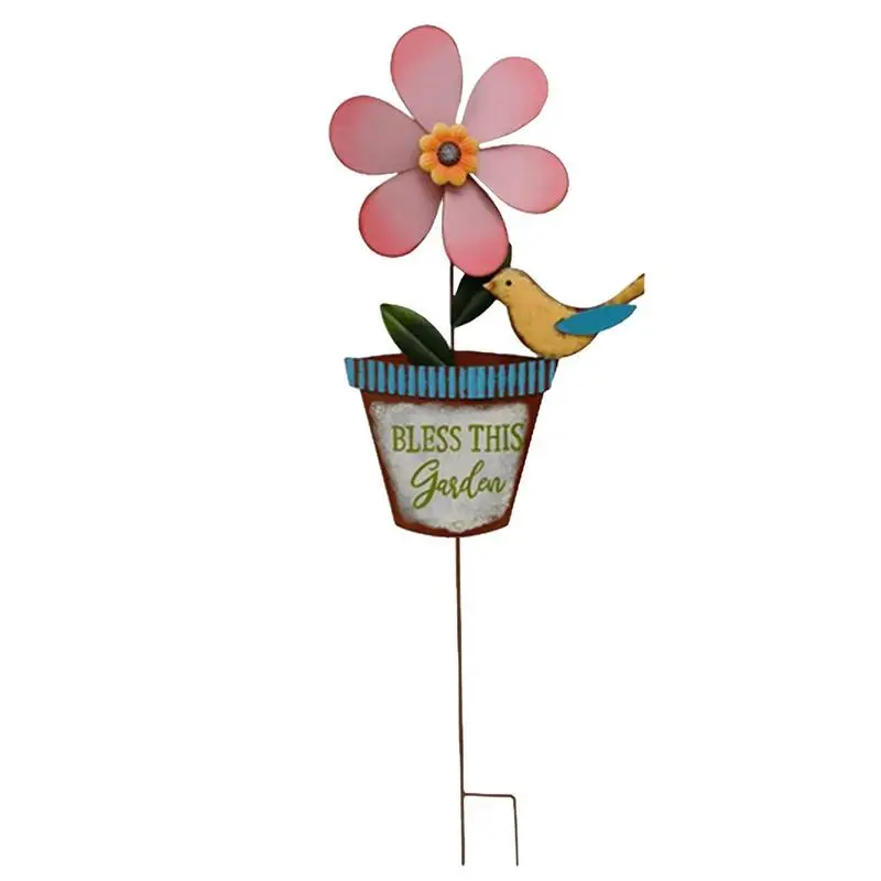 

3D Owl Flower Windmill Wind Spinner Home Garden Yard Decoration Kids Toy New Children's Toy Windmill Creative Cute Yard Decor