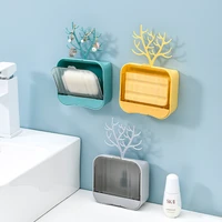 creative flip soap box storage rack earrings hair accessories storage rack bathroom non ponding drain soap box wall mounted