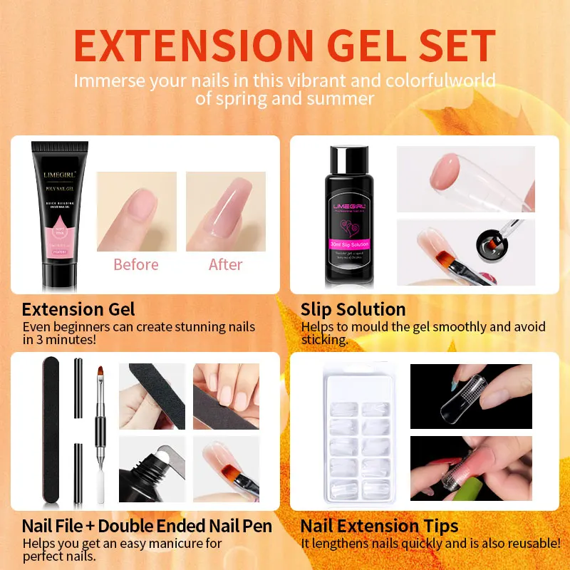 Набор для наращивания ногтей 15 мл