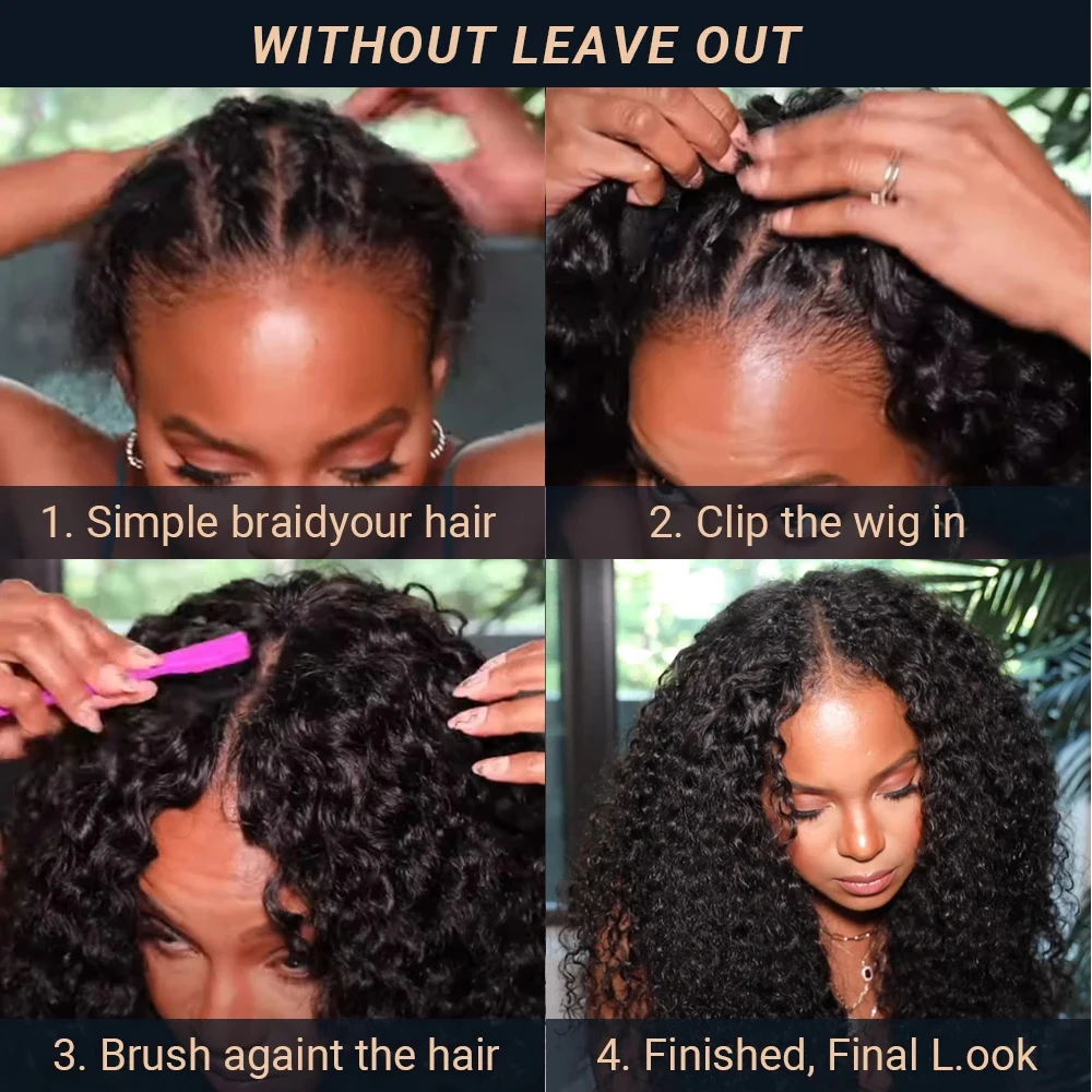 Nature Wave V Part Bob Wig Brazilian Remy Human Hair For Black Women Upgrade V Shape Wigs Glueless Remy Hair No Glue 180%Density enlarge