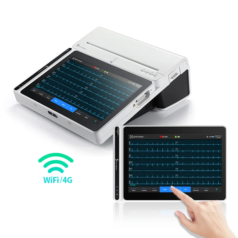 

3,6,12 channels portable handheld smart AI ECG tablet support wifi pacemaker detection 12 leads /18 leads Lepu Medical