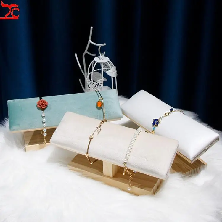 Однослойный Бархатный браслет цепочка кольцо Т-образная рамка жесткий кронштейн