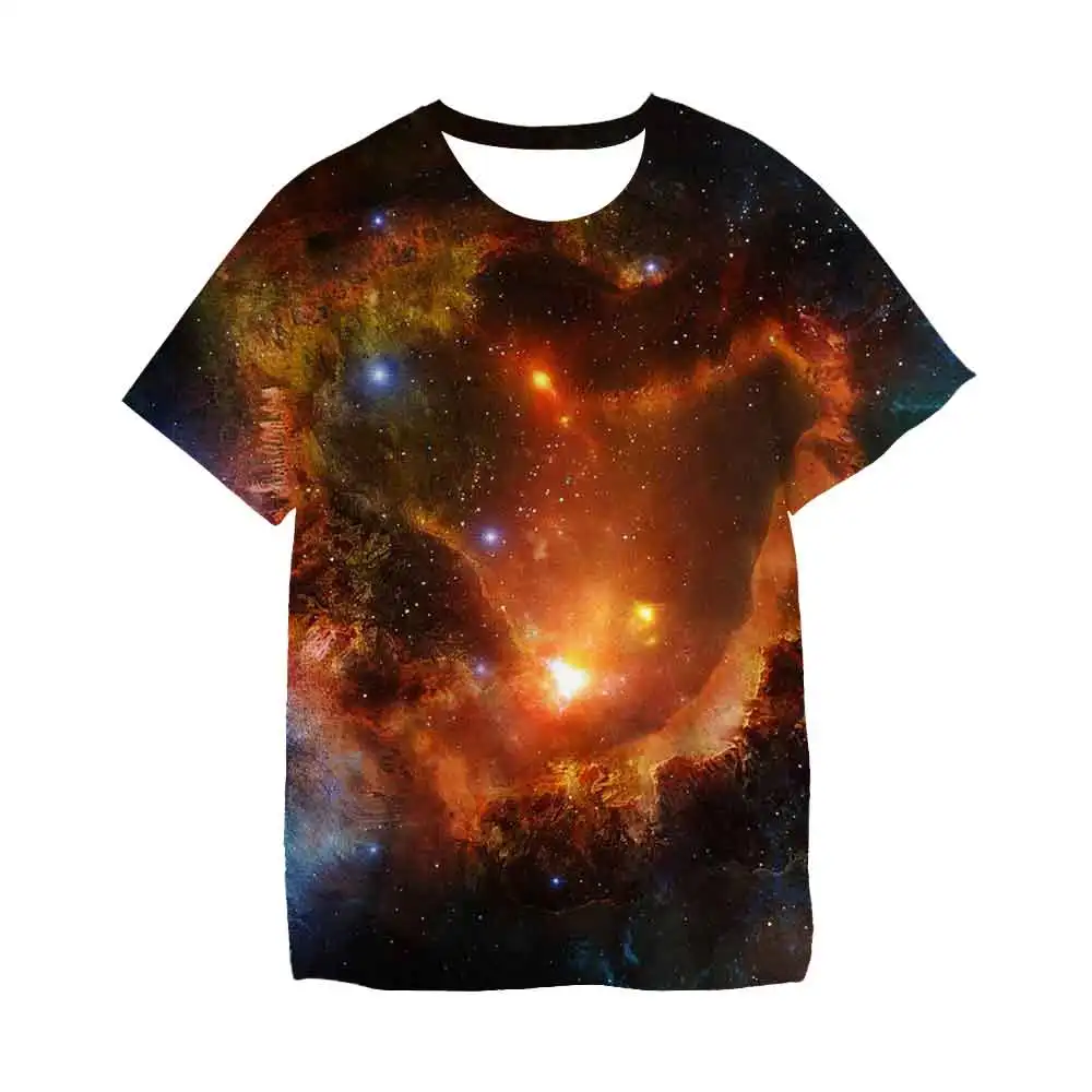

Sky T-shirt Star 3D Printed Cool Tops Boys Girls Fashion Streetwear Universe Galaxy Space Planet 3D Printed Boys Kids