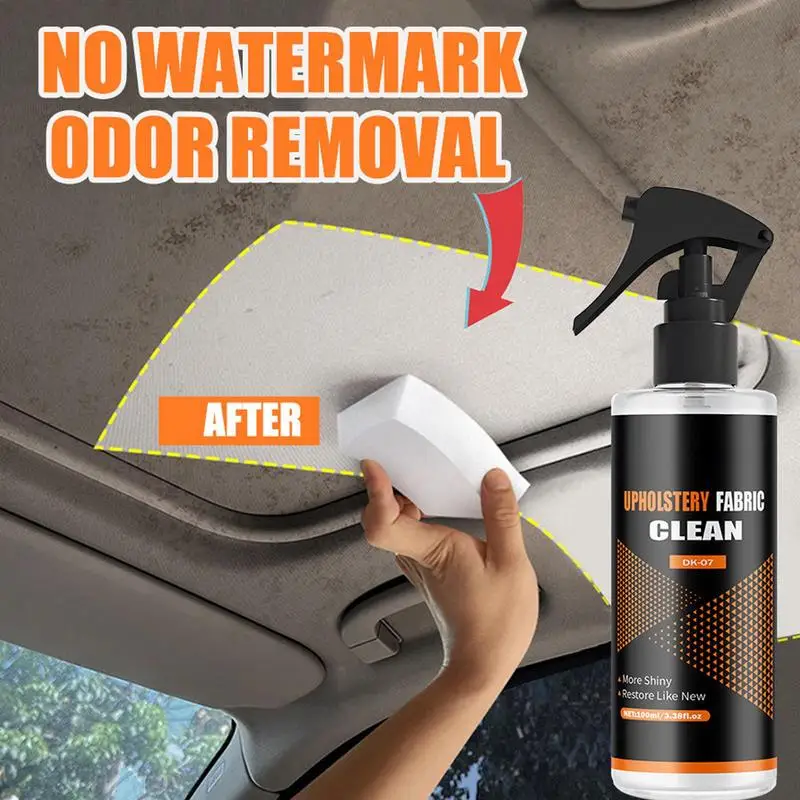 

Очиститель автомобильной обивки 100 мл Очиститель ткани для салона автомобиля Чистая пена для удаления запаха Продукты для удаления пятен