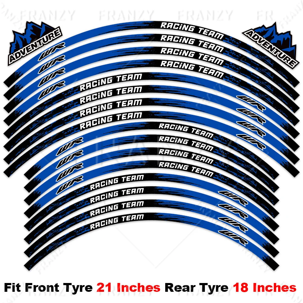 Наклейка на колесо мотоцикла, светоотражающая наклейка на обод, 21 
