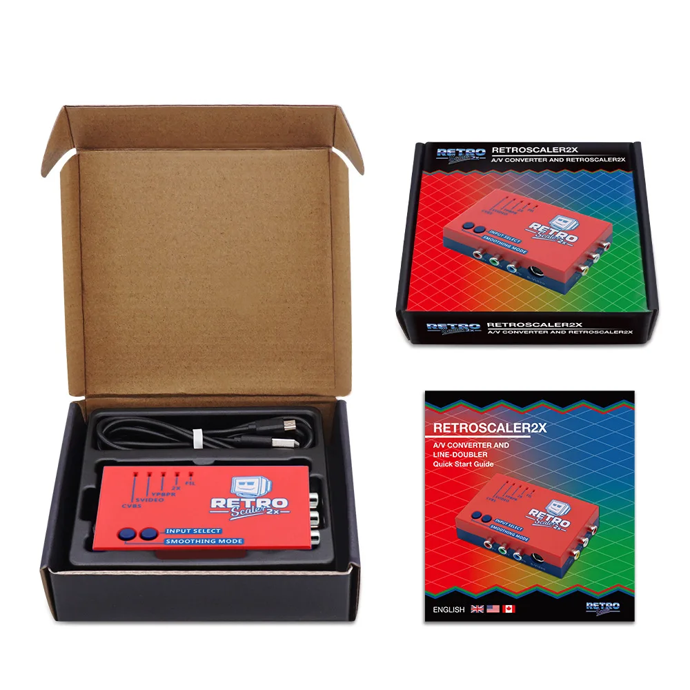 RetroScaler2X A/V в HDMI-совместимый конвертер-адаптер для ретро-игровой консоли Line Doubler SEGA