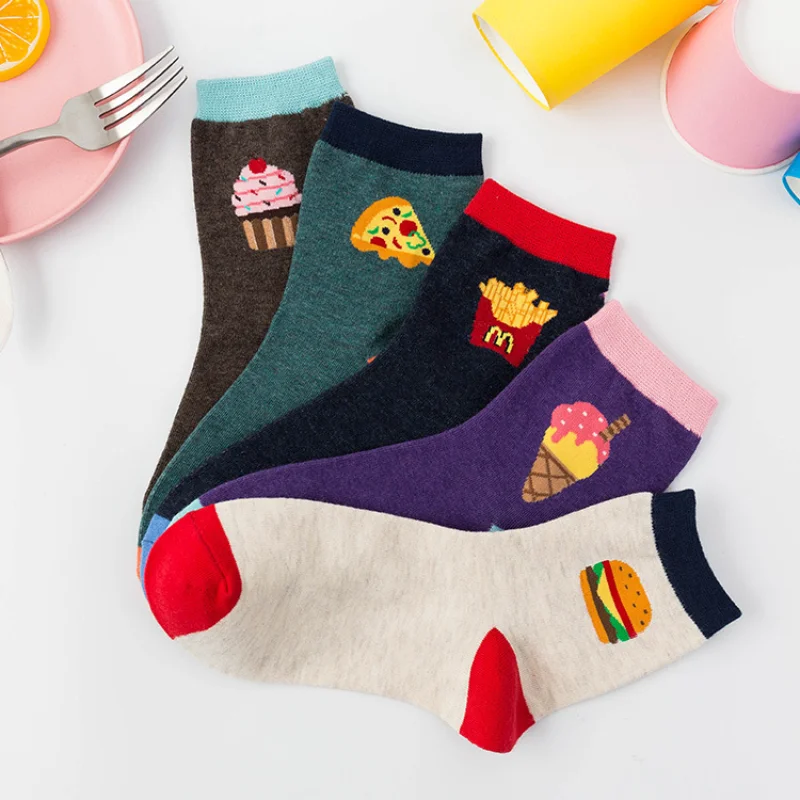 

Japanese Kawaii Cartoon Cute Socks Casual Fashion Funny Socks Cotton Breathable Harajuku Streetwear Sweet Girls Women Socks Sox