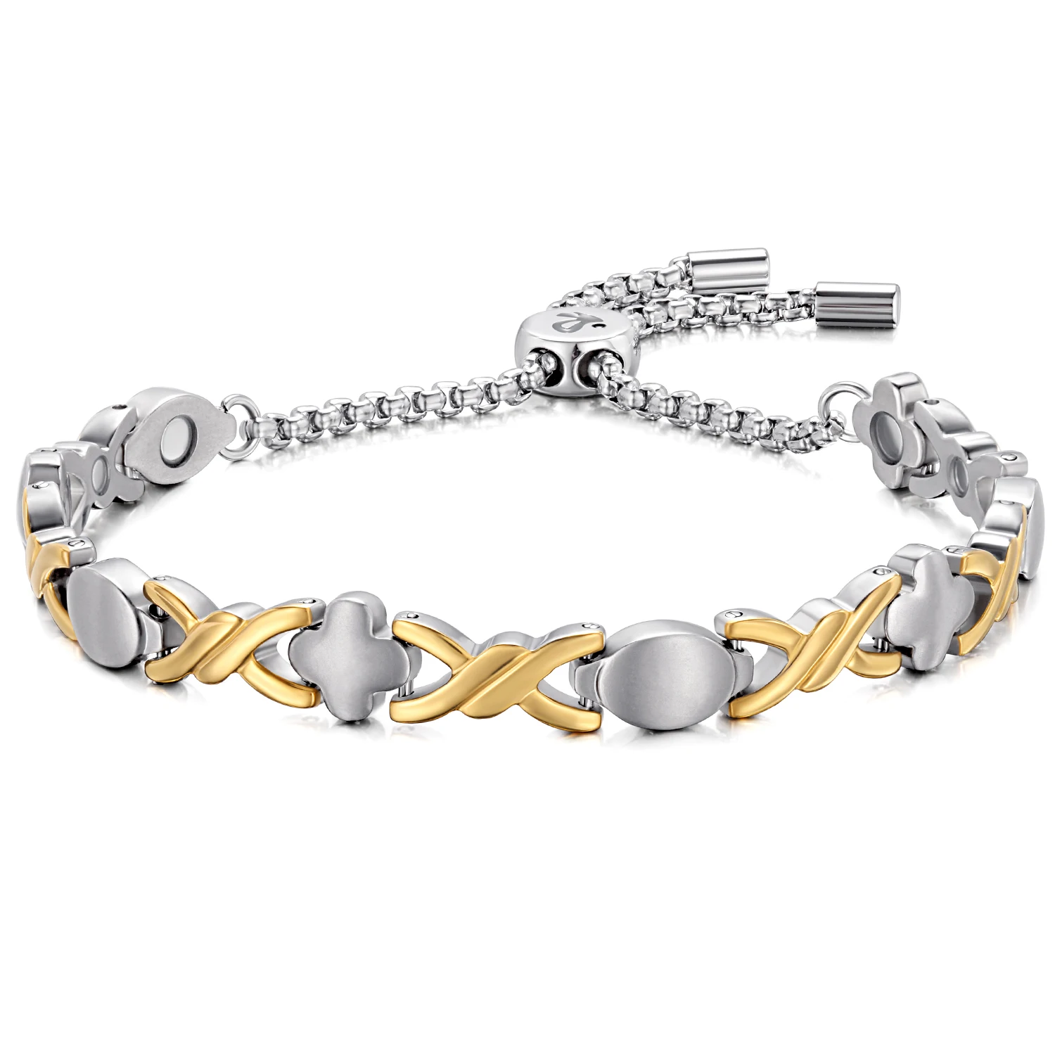 

Rainso Titanium Magnetic Bracelet&Bangle Health Bio Energy Relief The Arthritis Pain Bracelet For Men Friendship Jewelry Fashion