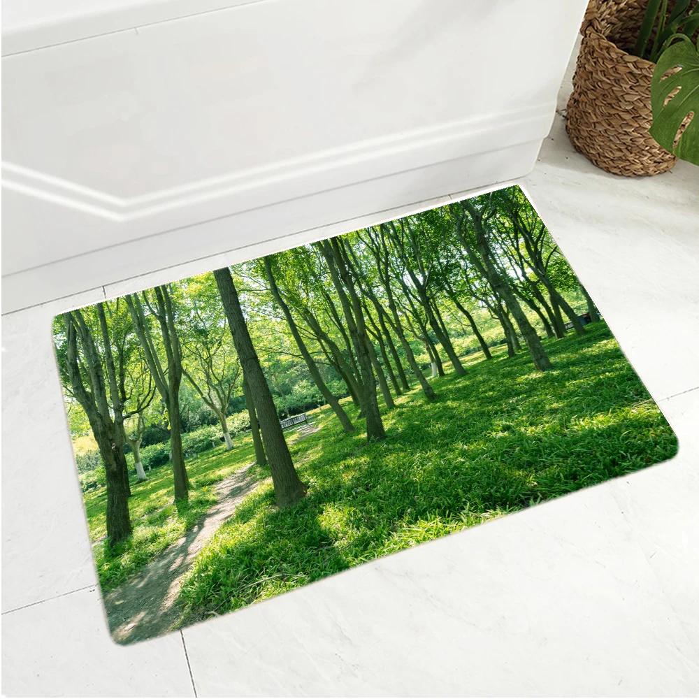 

Creative 3D Print Floor Mat Garden Flower Landscape Hallway Carpet and Rug Bedroom Living Room Kitchen Bathroom Anti-Slip Mat
