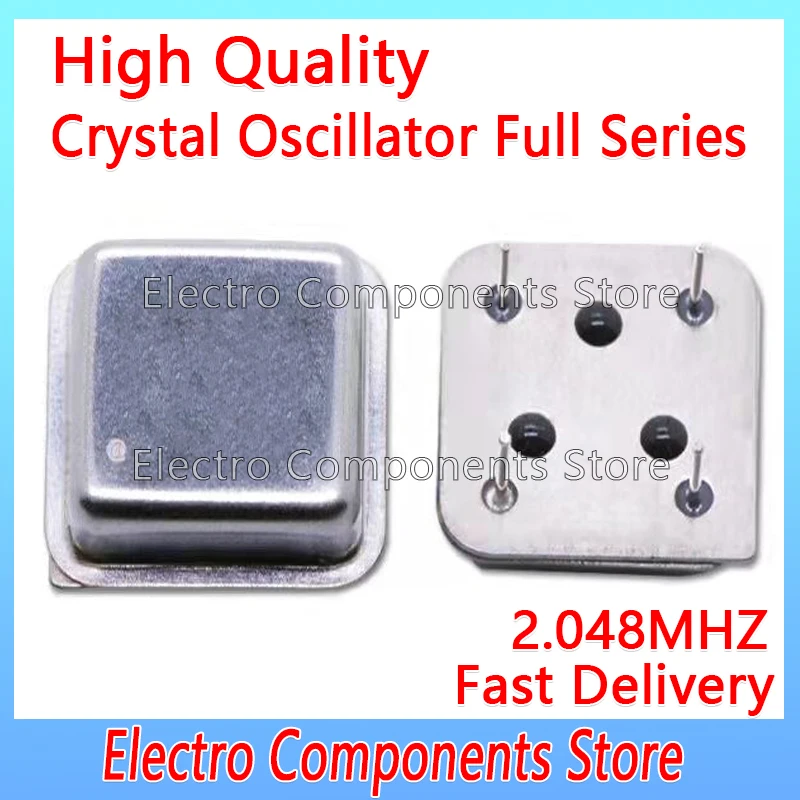 

Throught Hole Active Crystal Oscillator 2.048M 2.048MHZ 4Pin Half Size 3.3V Clock Oscillators DIP-4 OSC