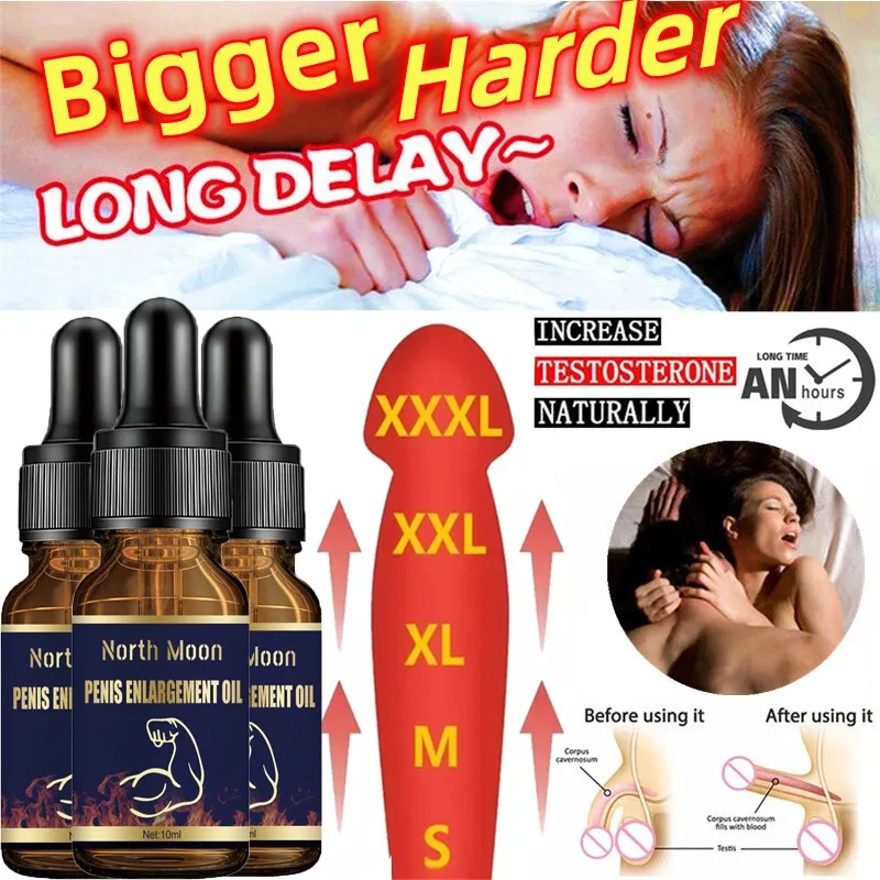 Penis Enlargement Erection Oil Cock Growth Enlargement Oil Dick Enhancement For Men Care Massage Oil For Penis Thickening Growth