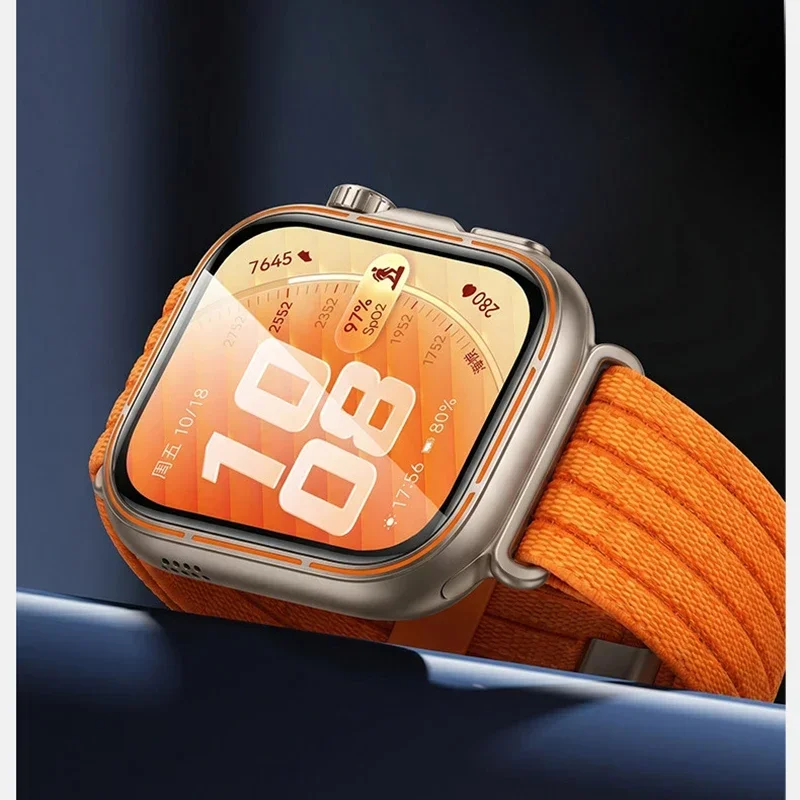 Фото Защитная пленка с полным покрытием для HUAWEI Watch Fit 5, Fit 5 4 Pro 3, защитная пленка для экрана из PMMA с мягкими изогнутыми краями, пленка для Watch Fit 5 №5