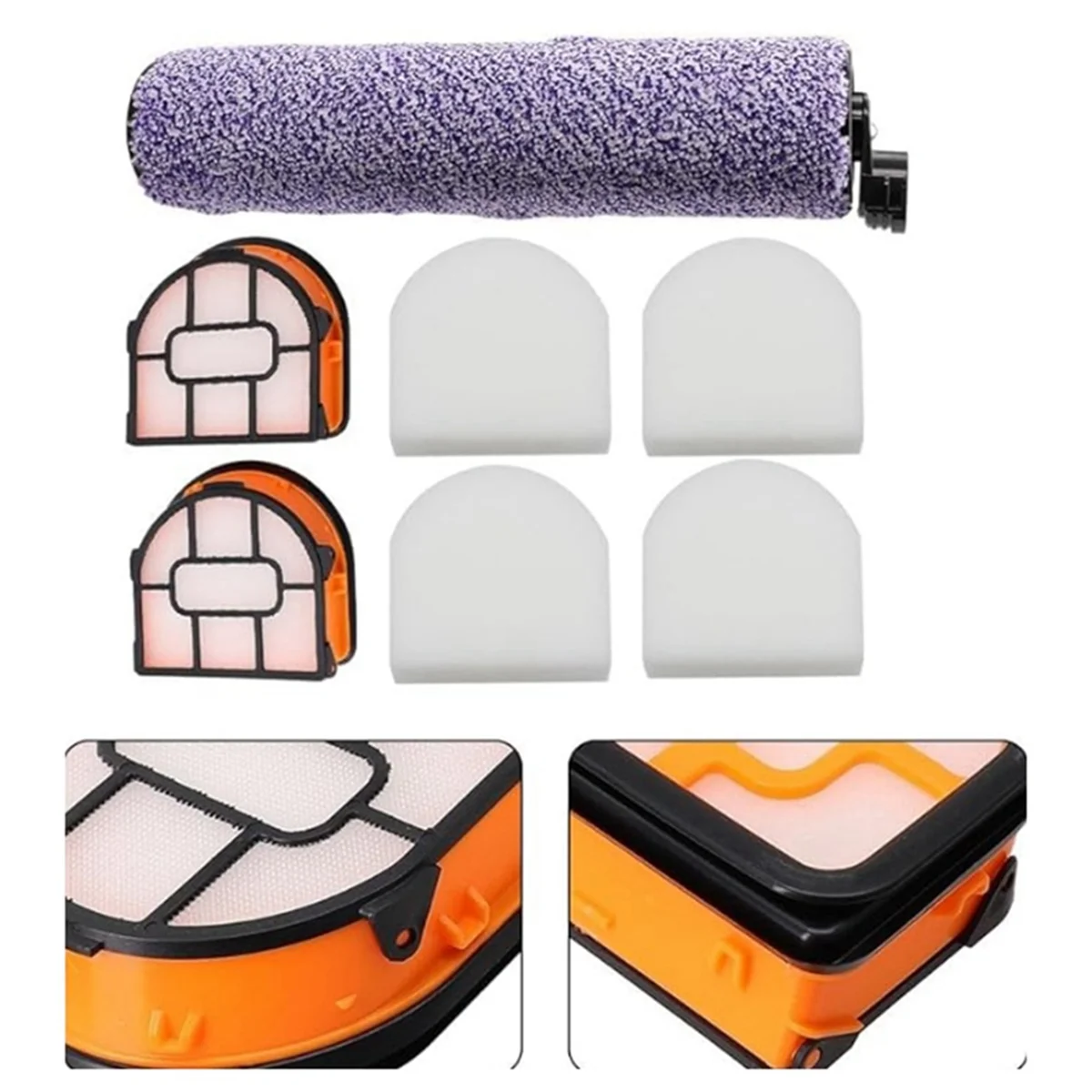 WDB1F2 Сменный валик и комплект фильтров для деталей пылесоса Hydrovac WD101 WD201 WD100 WD200 AW201 B