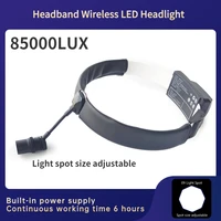 85000lux high end integrated portable wireless high brightness oral ent medical led headlight rear power supply wx hz09
