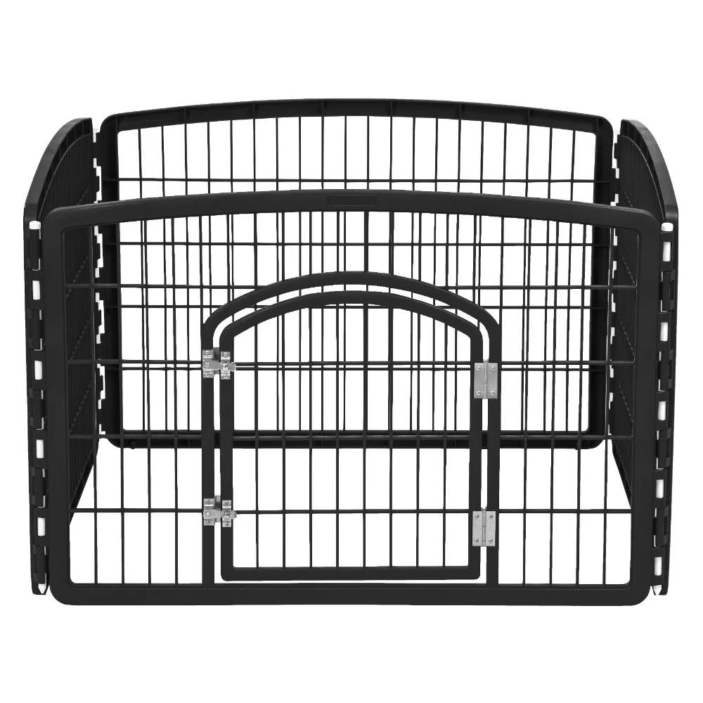 

IRIS USA 24" 4-Panel Dog Playpen with Door, Black