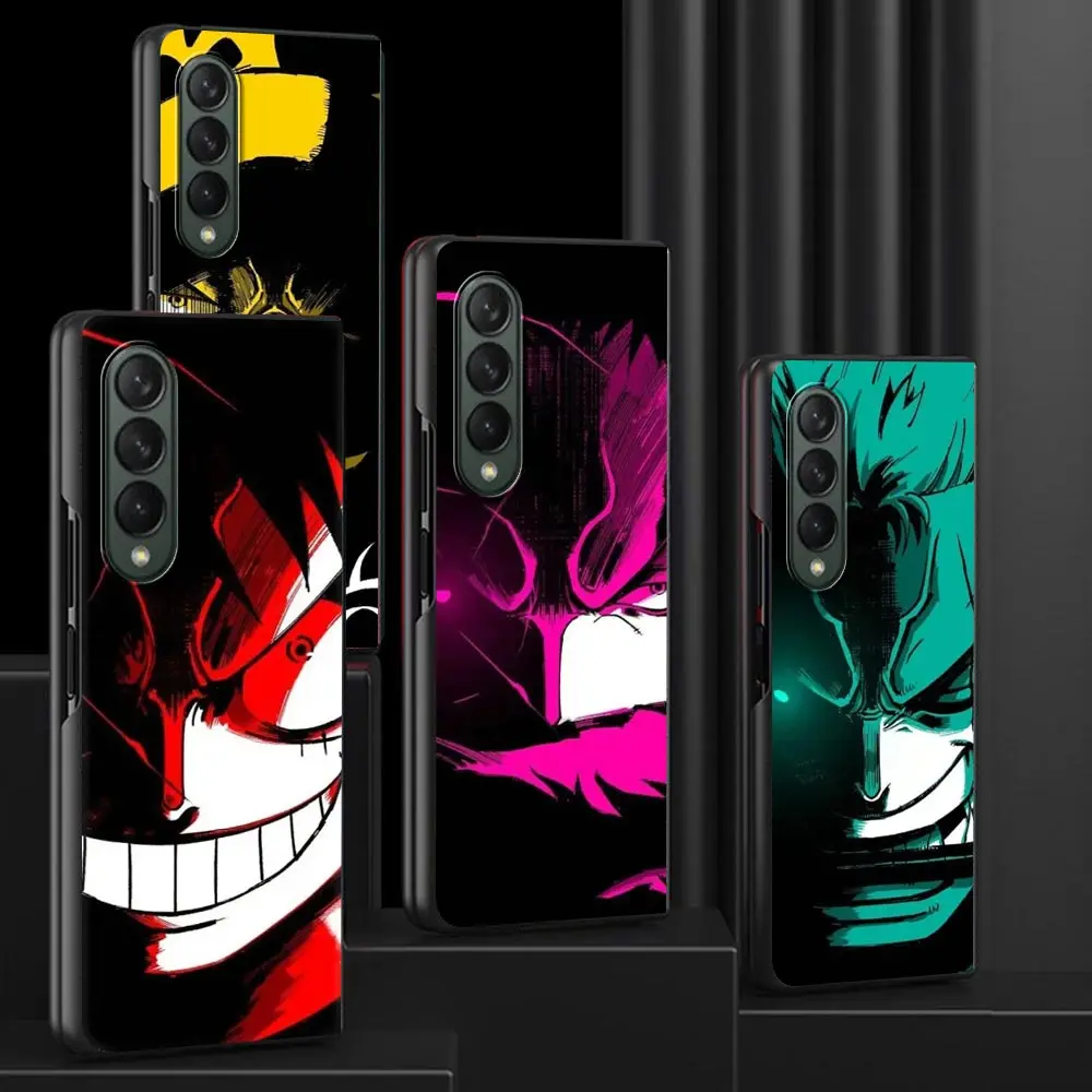 

Case for Samsung Galaxy Z Fold 3 4 5G Luxury Funda Cover for galaxy zfold4 zfold3 Phone Shell Coque Anime Japan LuffyZoros