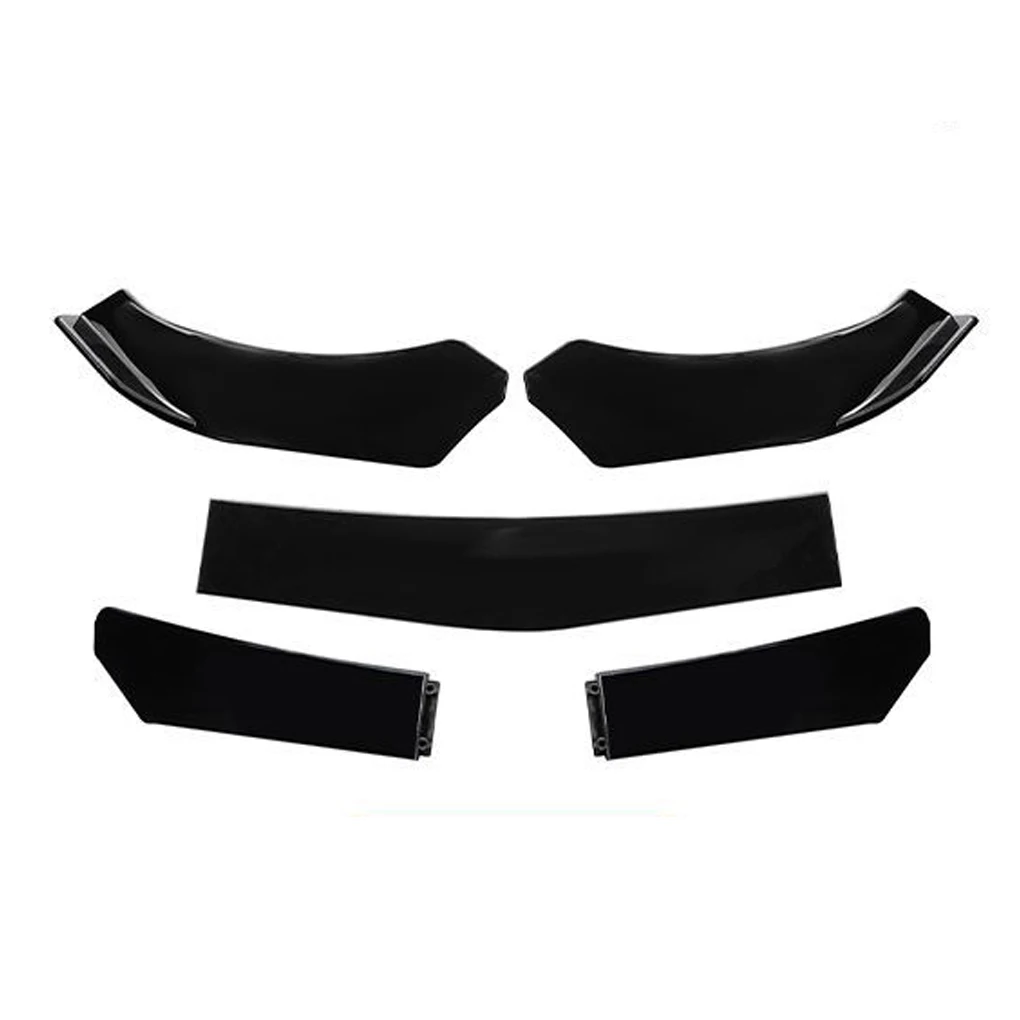 

5 Pieces Auto Front Bumper Lip Portable Detachable Universal Anti-corrosive Smooth Automotive Protector Part Accessories