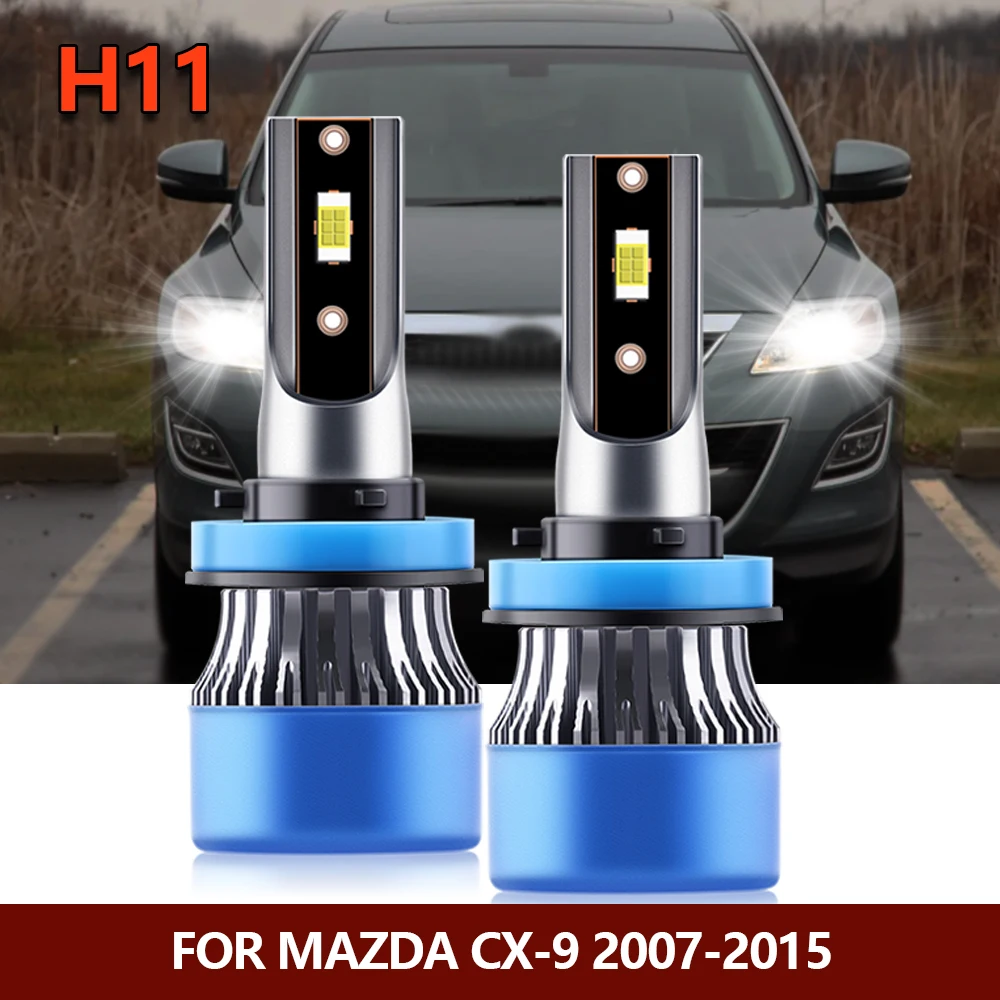 

2x H11 H9 H8 LED Headlight Bulbs Low Beam Auto Light White Lamp For Mazda CX-9 2007 2008 2009 2010 2011 2012 2013 2014 2015