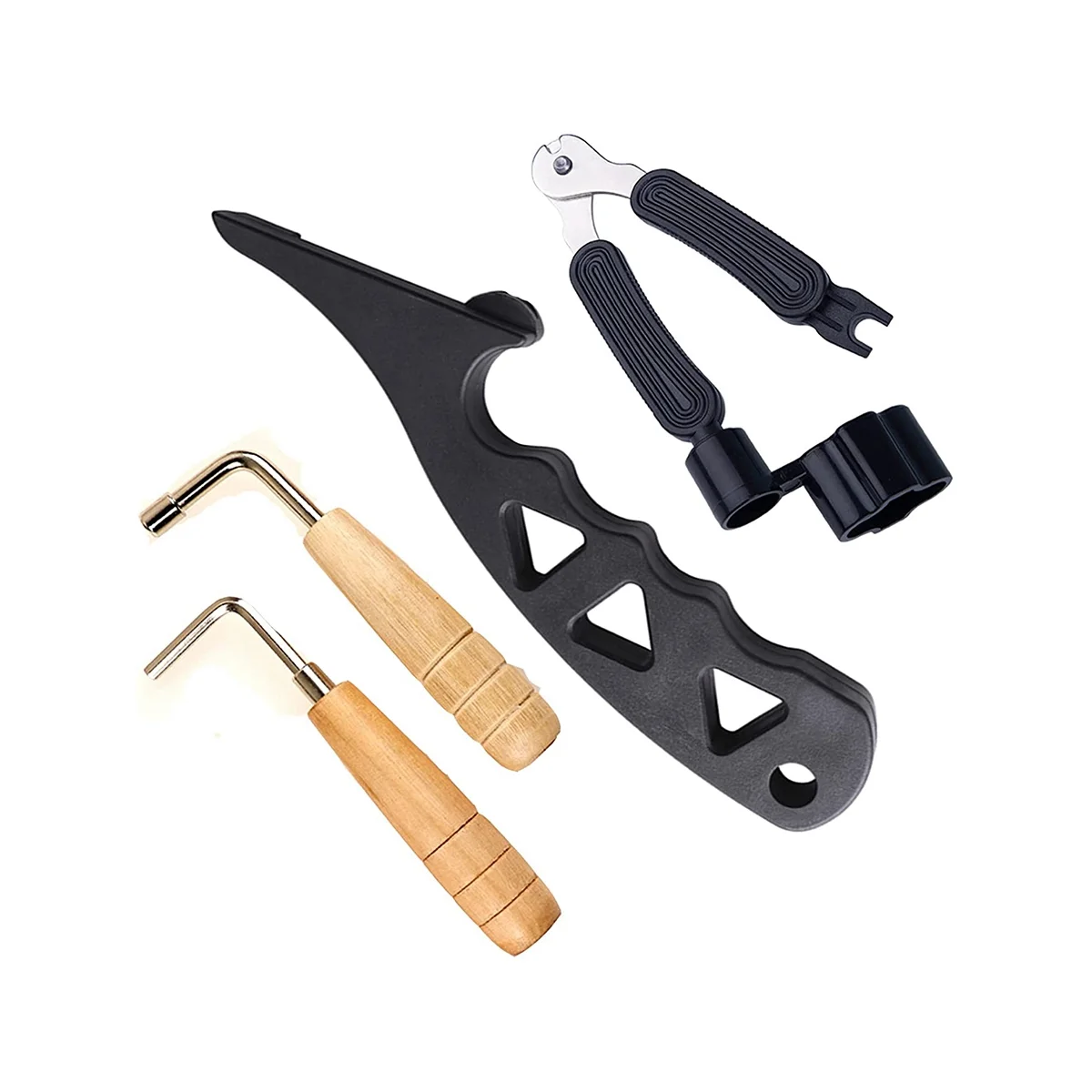 

Растяжитель струн для гитары, шестигранный металлический ключ, многофункциональная намотка струн для гитары, набор инструментов для регулировки струн гитары