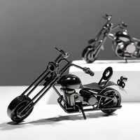 motorbike ornaments creative model ornament iron made boy room modern home decoration living room for office table gift