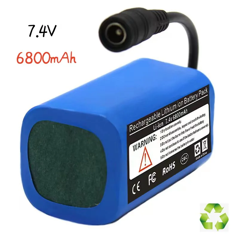 

Новый тип литий-ионной батареи высокой плотности 6800 мАч 7,4 В, для игрушек t188,2011-5 t888 v007 h18 C18.RC