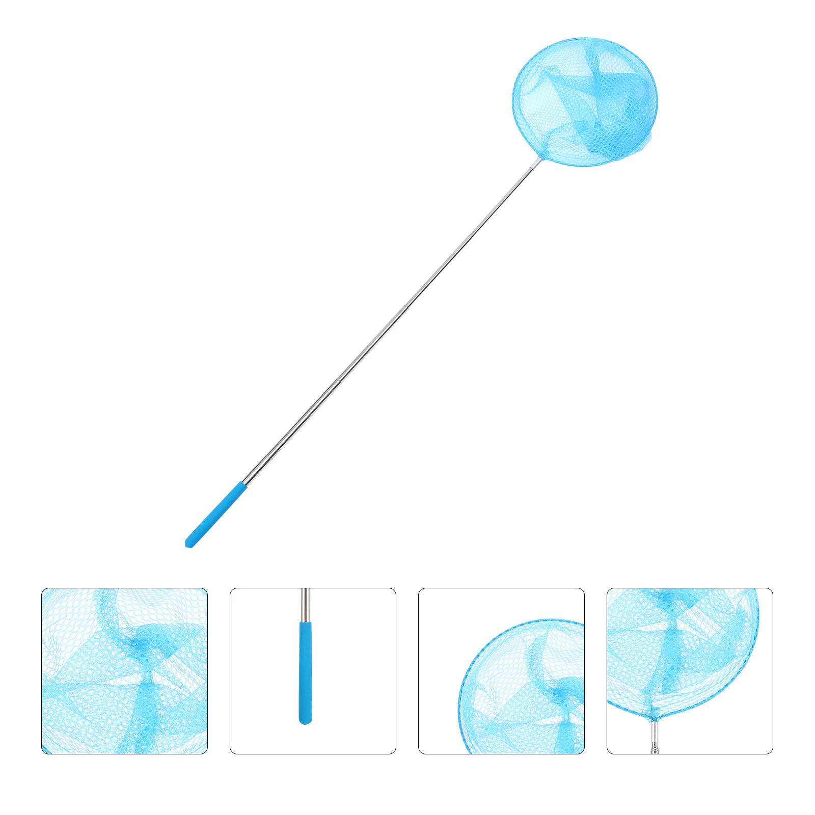 

Pool Skimmer Net Telescopic Pole Leaf Skimmer Mesh Rake Net for Spa Pond Pool Cleaner Supplies and Accessories