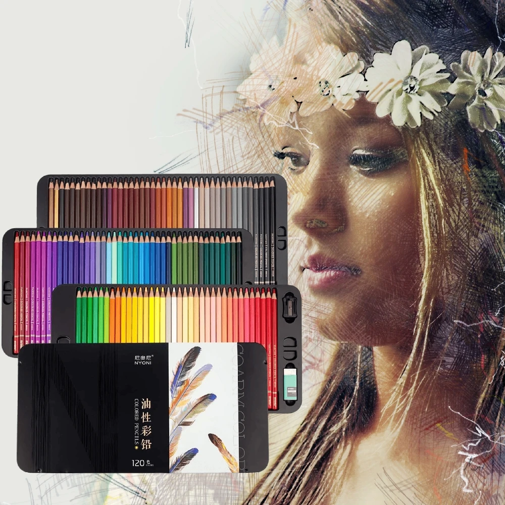 Tin Box Set For Artist Level Drawing School Art Painting Supplies