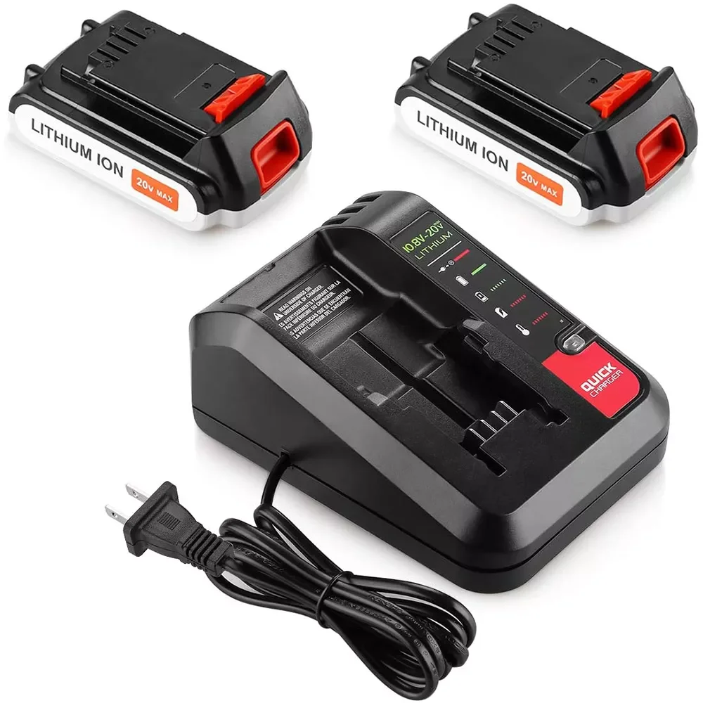 

For black decker charger Li-ion Battery Charger Porter Cable 10.8V 14.4V 18V 20V PCC690L L2AFC FMC690L FMC688L 686L B&D