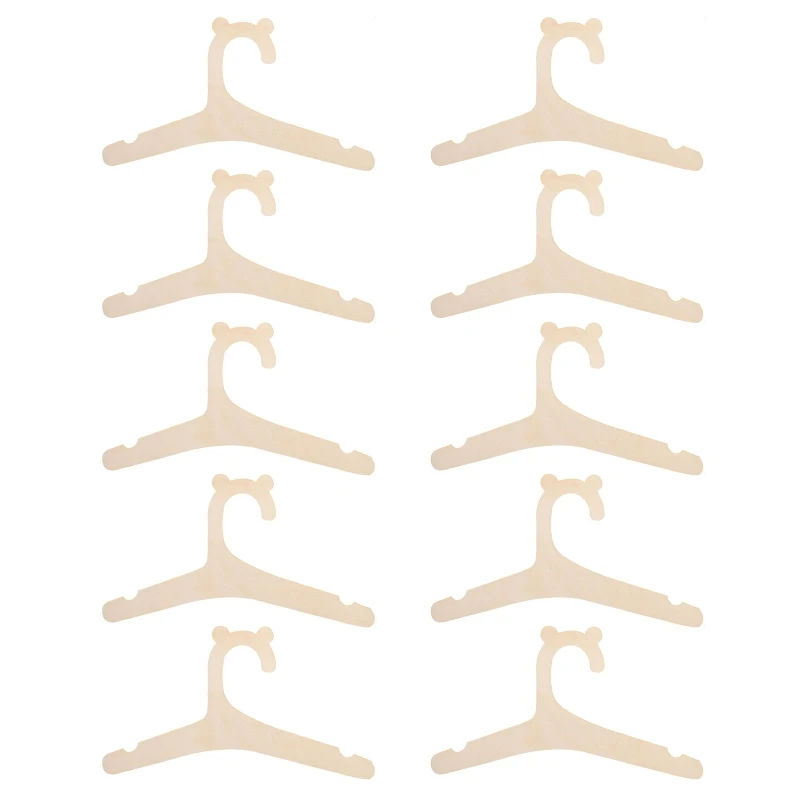 

10 шт., деревянные вешалки для детей